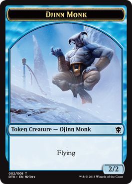 Djinn Monk 002/008 Dragons of Tarkir Token