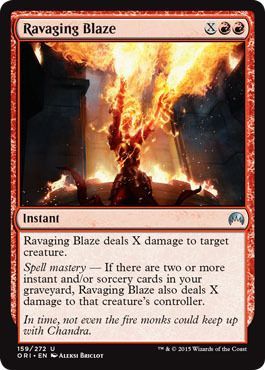 Magic Origins 159/272 Ravaging Blaze