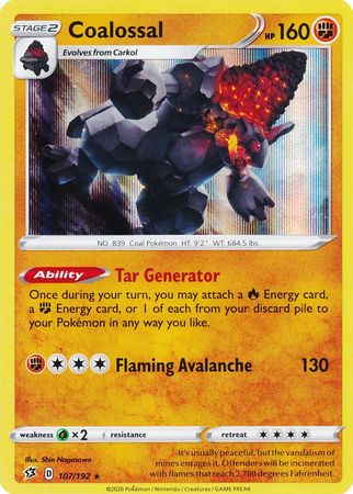 Rebel Clash 107/192 Coalossal (Holo)