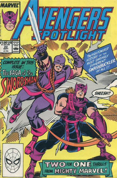Avengers Spotlight #22 Marvel Comics (1989)