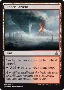 Oath of the Gatewatch 168/184 Cinder Barrens