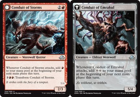 Eldritch Moon 124/205 Conduit of Storms//Conduit of Emrakul