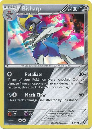 Steam Siege 064/114 Bisharp (Holo)