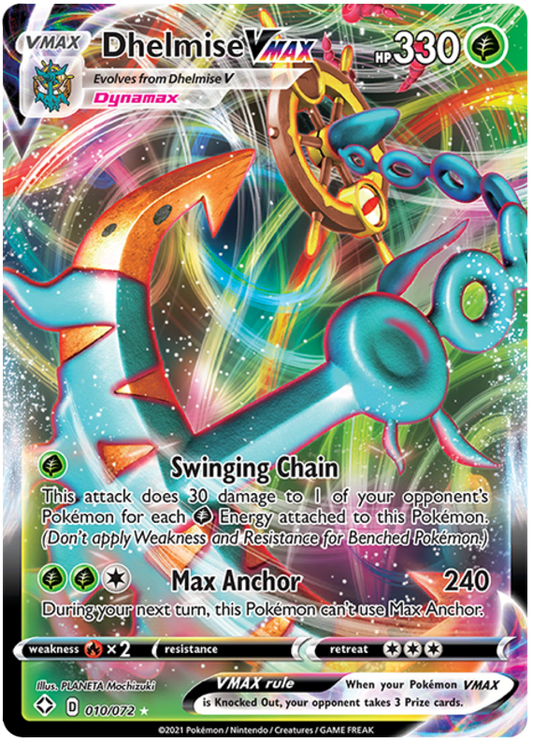 Shining Fates 010/072 Dhelmise VMAX (Full Art)