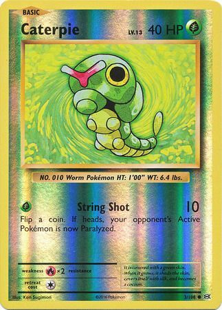 Evolutions 003/108 Caterpie (Reverse Holo)