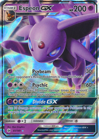Sun & Moon 061/149 Espeon GX (Half Art)