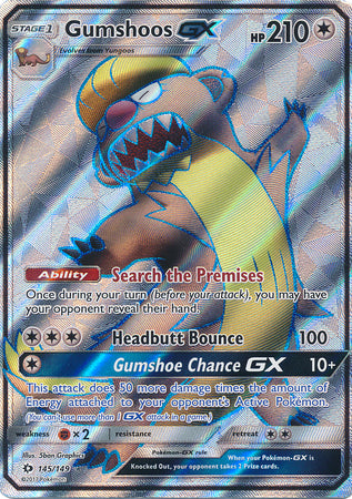 Sun & Moon 145/149 Gumshoos GX (Full Art)
