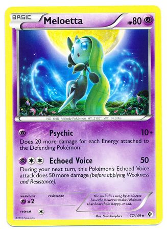 Boundaries Crossed 077/149 Meloetta (Holo)