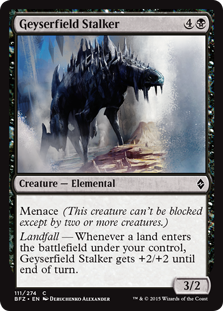 Battle for Zendikar 111/274 Geyserfield Stalker