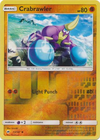 Burning Shadows 073/147 Crabrawler (Reverse Holo)