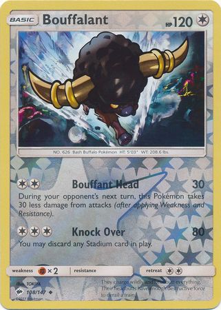 Burning Shadows 108/147 Bouffalant (Reverse Holo)