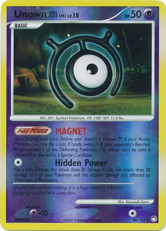 Mysterious Treasures 066/123 Unown [M] (Reverse Holo)