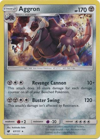 Crimson Invasion 067/111 Aggron (Reverse Holo)
