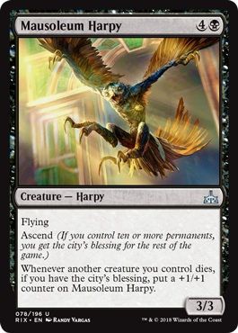 Rivals of Ixalan 078/196 Mausoleum Harpy