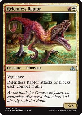 Rivals of Ixalan 169/196 Relentless Raptor