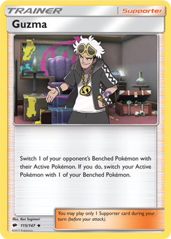 Burning Shadows 115/147 Guzma (Reverse Holo)
