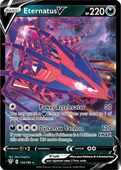 Darkness Ablaze 116/189 Eternatus V (Half Art)