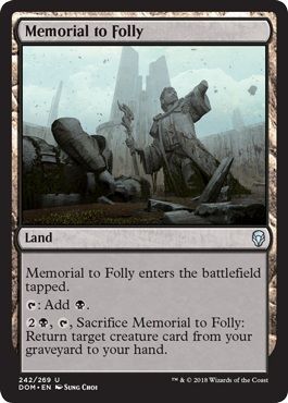 Dominaria 242/269 Memorial to Folly