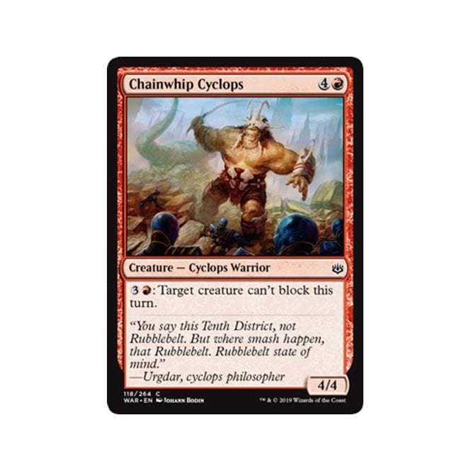 War of the Spark 118/264 Chainwhip Cyclops