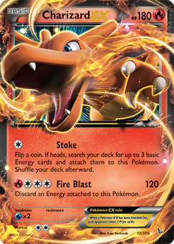 Flashfire 011/106 Charizard EX (Half Art)