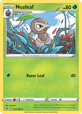 Vivid Voltage 011/185 Nuzleaf