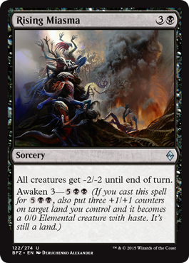 Battle for Zendikar 122/274 Rising Miasma