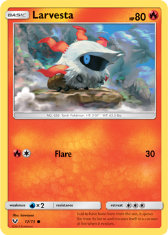 Shining Legends 12/73 Larvesta
