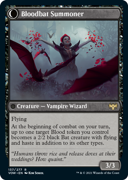 Innistrad: Crimson Vow 137/277 Voldaren Bloodcaster//Bloodbat Summoner