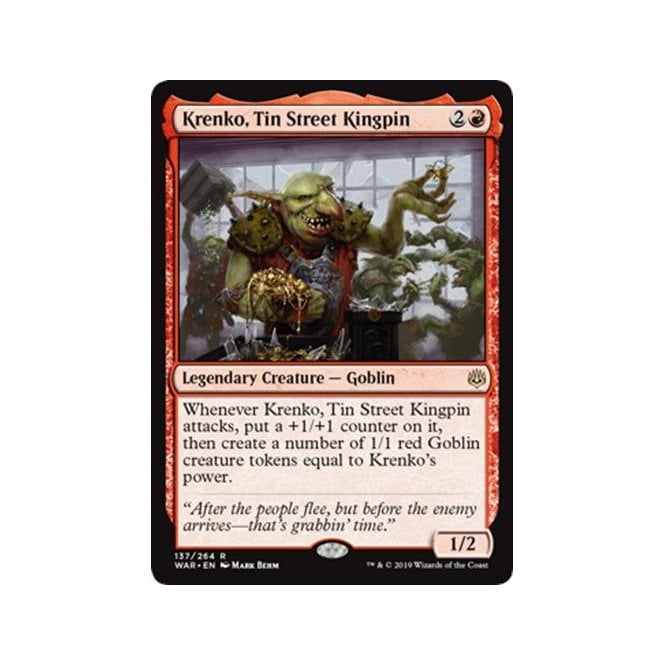 War of the Spark 137/264 Krenko, Tin Street Kingpin