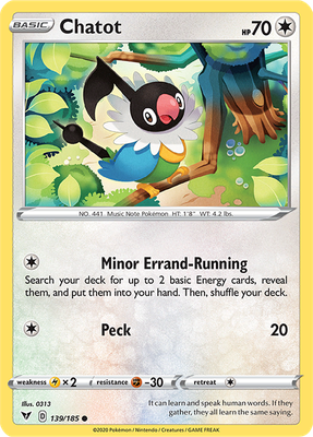 Vivid Voltage 139/185 Chatot