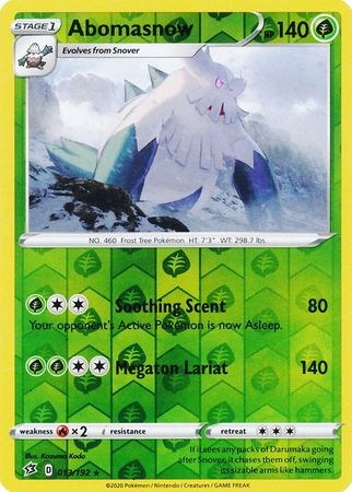 Rebel Clash 013/192 Abomasnow (Reverse Holo)