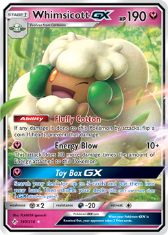 Unbroken Bonds 140/214 Whimsicott GX (Half Art)