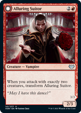 Innistrad: Crimson Vow 141/277 Alluring Suitor//Deadly Dancer
