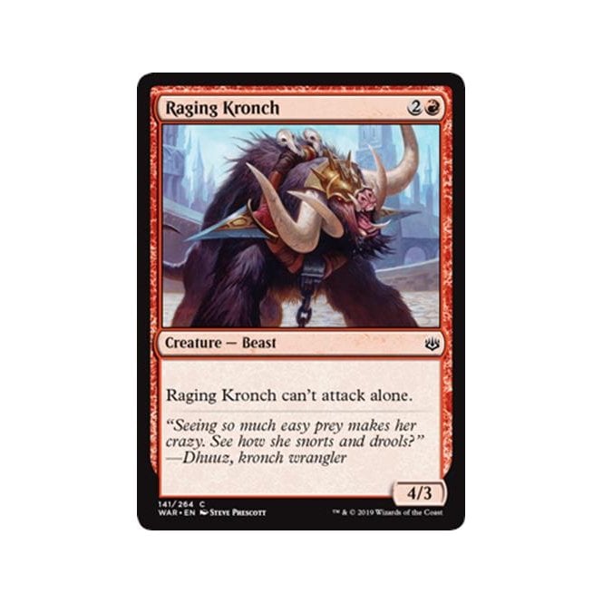 War of the Spark 141/264 Raging Kronch