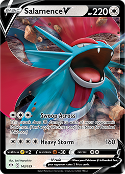 Darkness Ablaze 143/189 Salamence V (Half Art)
