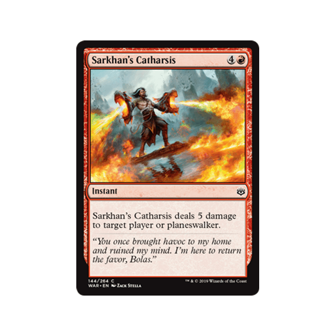 War of the Spark 144/264 Sarkhan's Catharsis
