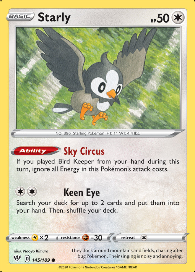 Darkness Ablaze 145/189 Starly
