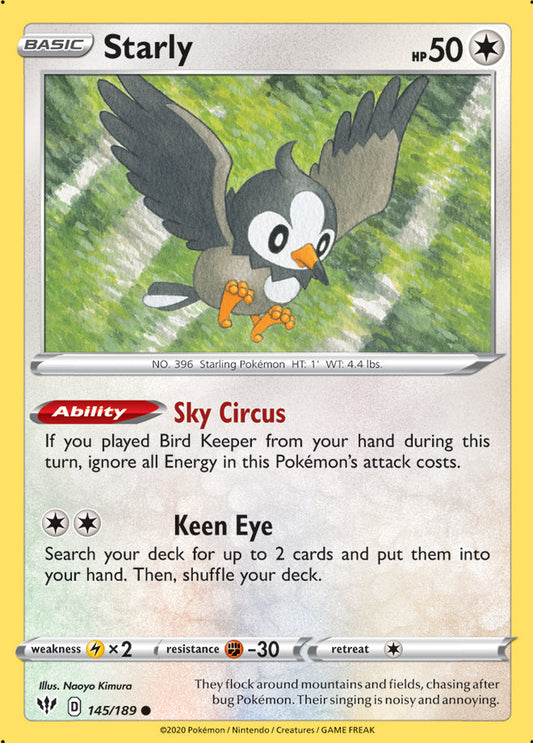 Darkness Ablaze 145/189 Starly