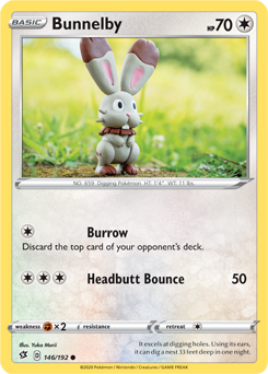 Rebel Clash 146/192 Bunnelby