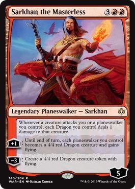 War of the Spark 143/264 Sarkhan the Masterless