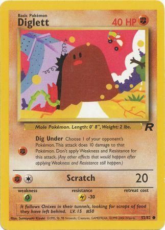 Team Rocket 52/82 Diglett