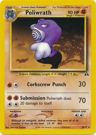 Neo Discovery 028/075 Poliwrath