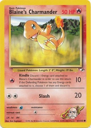 Gym Heroes 061/132 Blaine's Charmander