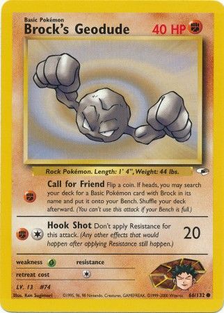 Gym Heroes 066/132 Brock's Geodude