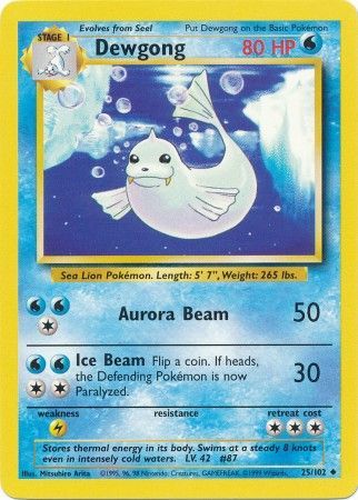 Base Set 025/102 Dewgong