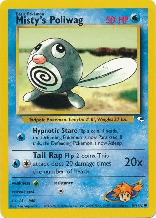 Gym Heroes 087/132 Misty's Poliwag