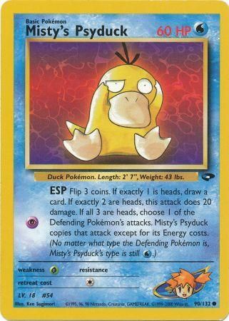 Gym Challenge 090/132 Misty's Psyduck