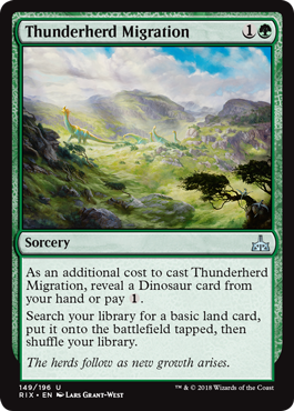 Rivals of Ixalan 149/196 Thunderherd Migration