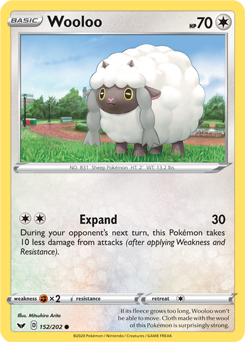 Sword & Shield 152/202 Wooloo