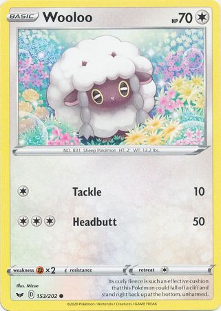 Sword & Shield 153/202 Wooloo